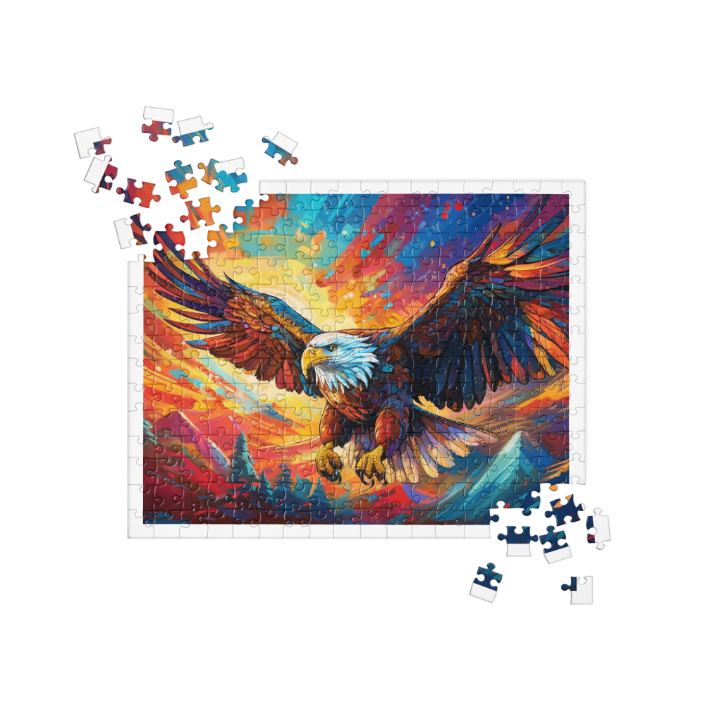 Eagle in Flight Patriotic Jigsaw puzzle