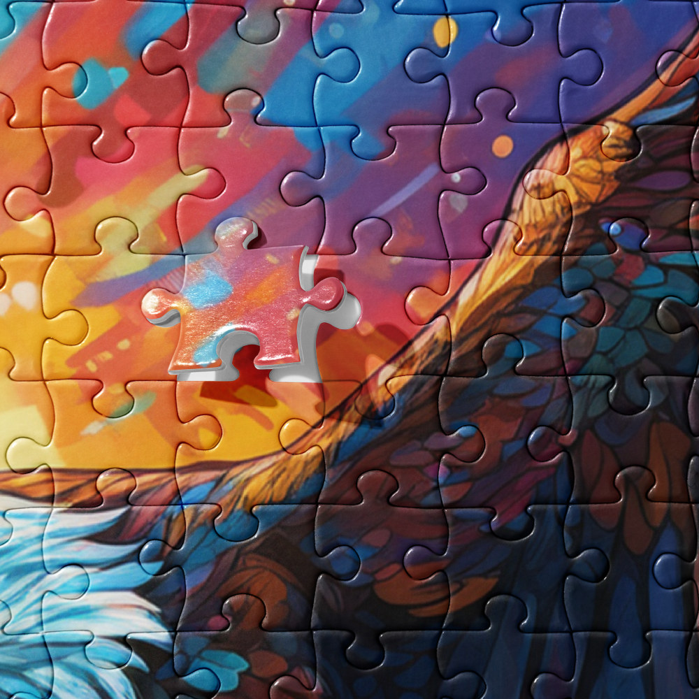 Eagle in Flight Patriotic Jigsaw puzzle